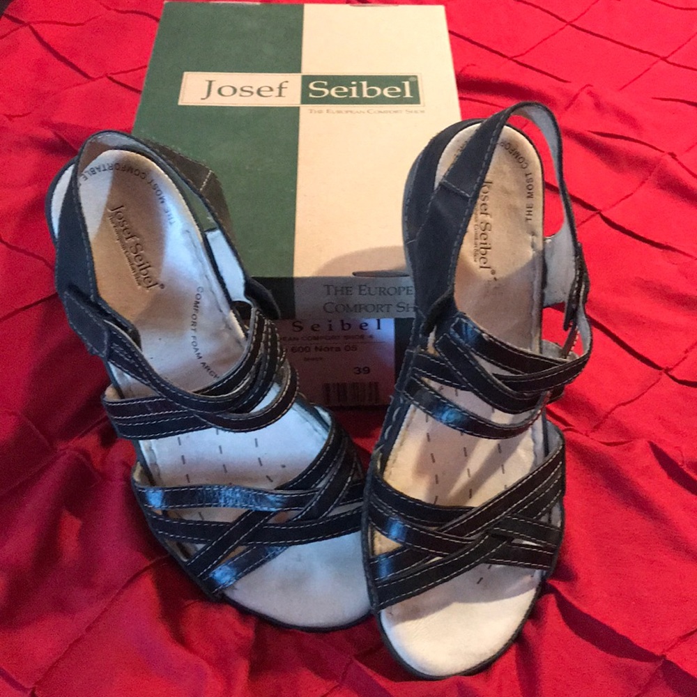 Josef  Seibel black sandals